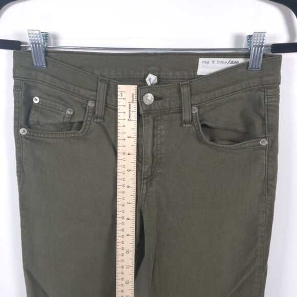rag & bone / JEAN‎ Skinny DIST ARMY W16020337DAR Size 28 - Picture 7 of 13